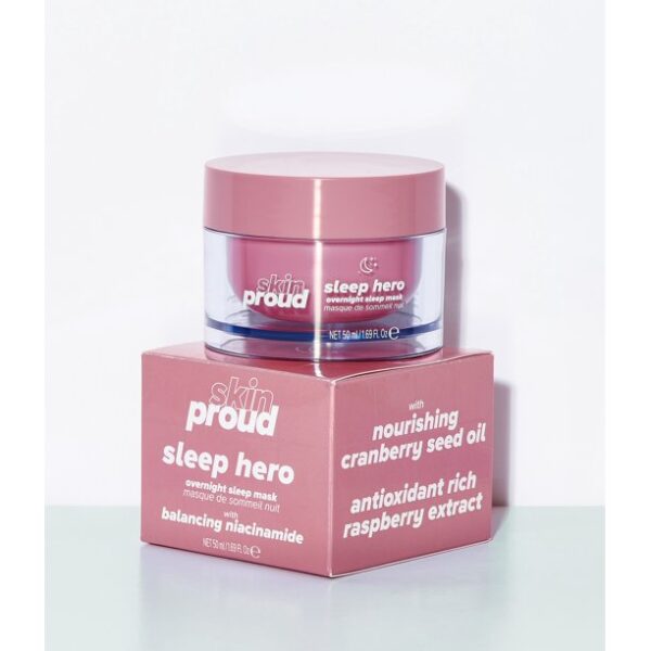 Skin Proud Sleep Hero, Overnight Sleep Mask With Balancing Niacinamide, 1.69 Fl Oz - Image 2