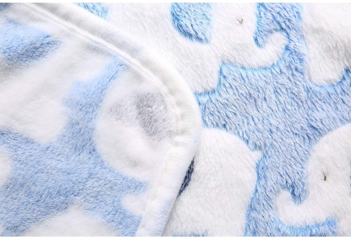 1 Pack 3 Blankets Super Soft Fluffy Premium Cute Elephant Pattern Pet Blanket Flannel Throw for Dog Puppy Cat - Image 4