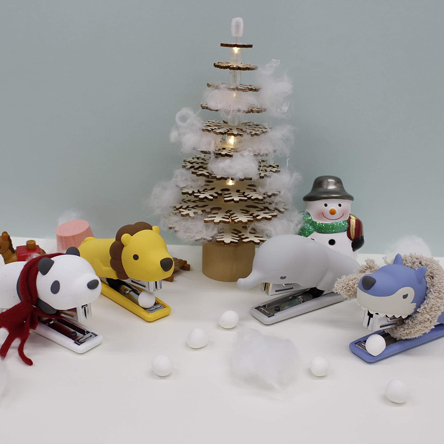 MAX USA HD-10NX/S Cute Animal Silicone Stapler (Wolf) – Special Edition (HD-10NX/S WL Stapler) - Image 2