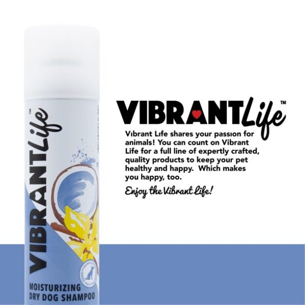 Vibrant Life Deodorizing Dry Dog Shampoo, Vanilla Coconut, 7 Fl Oz for pets supplies - Image 2