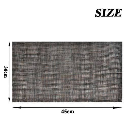 12PCS Placemats And Coaster Set, Table Place Mats Non-Slip Heat-Resistant - Image 2