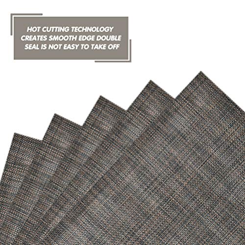 12PCS Placemats And Coaster Set, Table Place Mats Non-Slip Heat-Resistant - Image 3